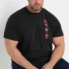 BadRhino Black Japanese Print T-Shirt
